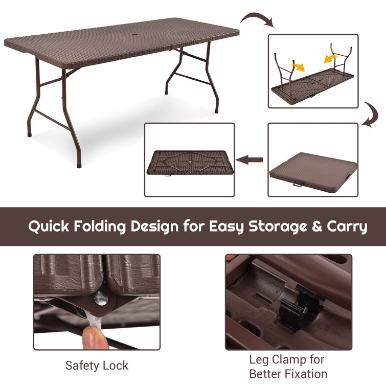 6ft folding camping discount table